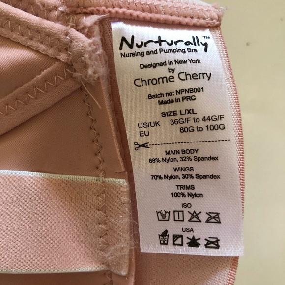 Nurturally Pink Hands Free Maternity Nursing and Pumping Bra Sz US/Uk 36-44G/F - Picture 15 of 16